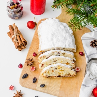 Постный безалкогольный штоллен