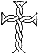 Крест старопечатный "плетеный". Вариант 2