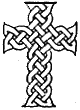 Крест старопечатный "плетеный". Вариант 3
