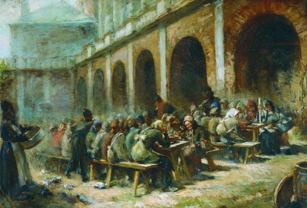 meal of pilgrims in the trinity lavra of st sergius – Келарь